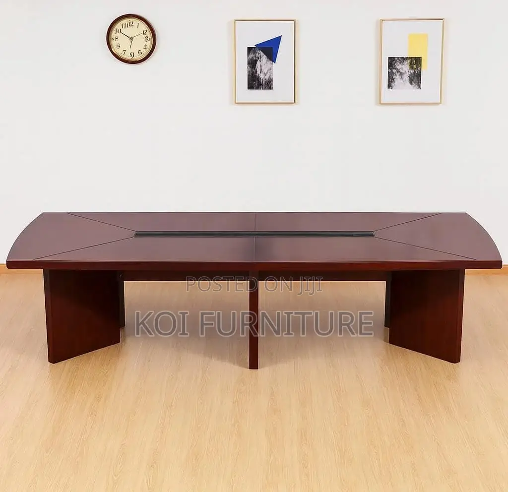 Office Table : 8–10 Seater Mahogany Office Boardroom Table