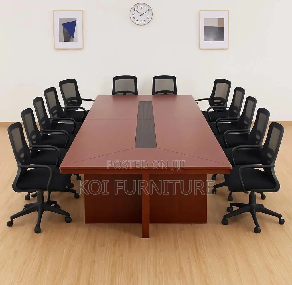 Office Table : 8–10 Seater Mahogany Office Boardroom Table