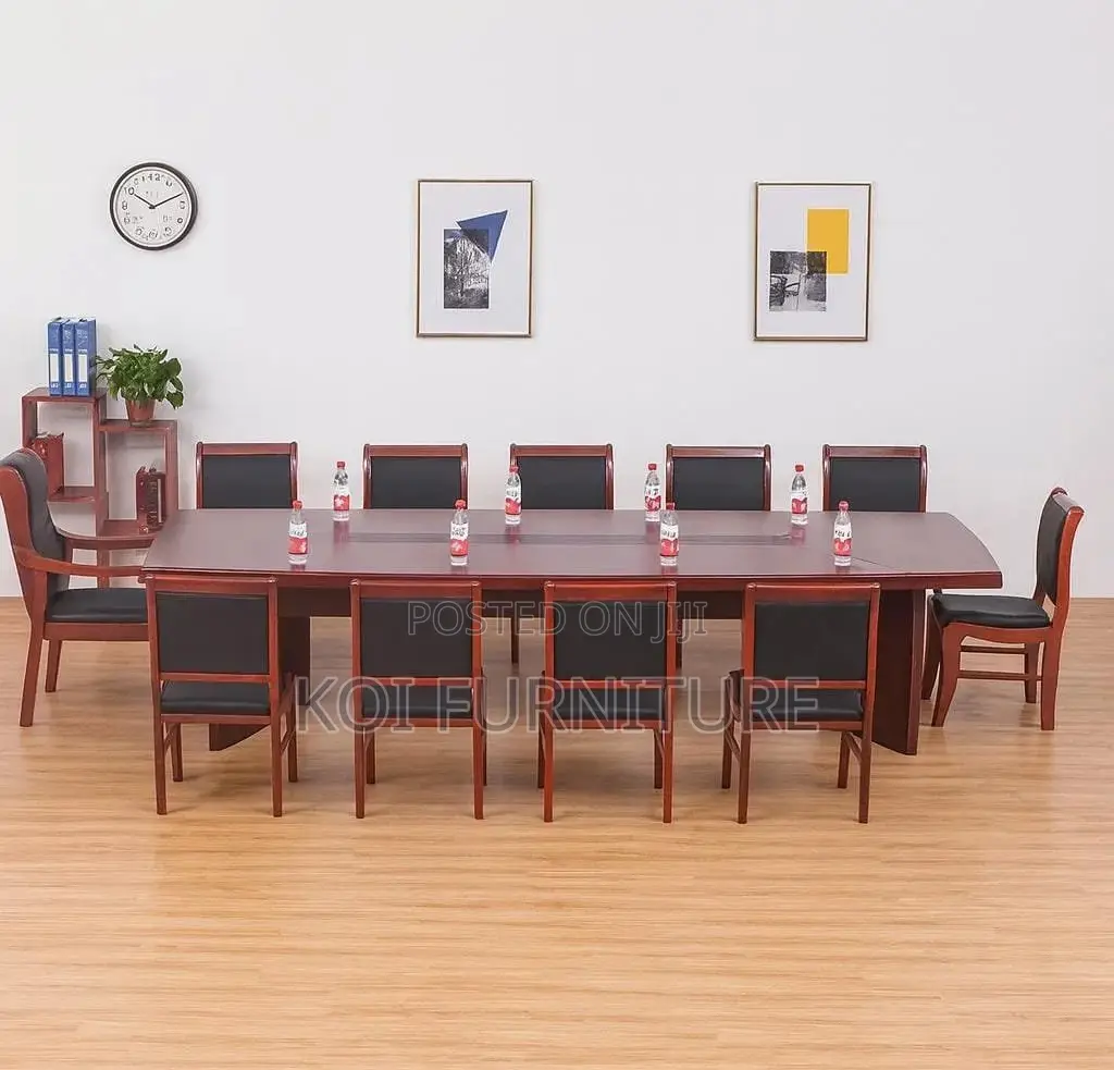 Office Table : 8–10 Seater Mahogany Office Boardroom Table