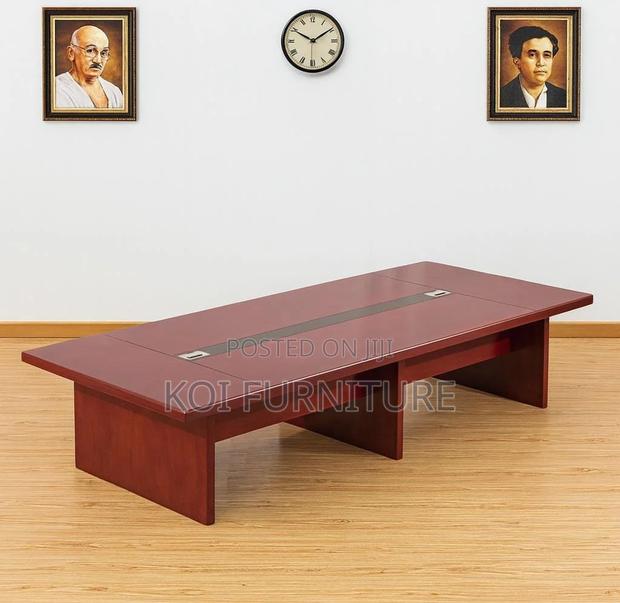 Office Table : 8–10 Seater Mahogany Office Boardroom Table - thumbnail 6