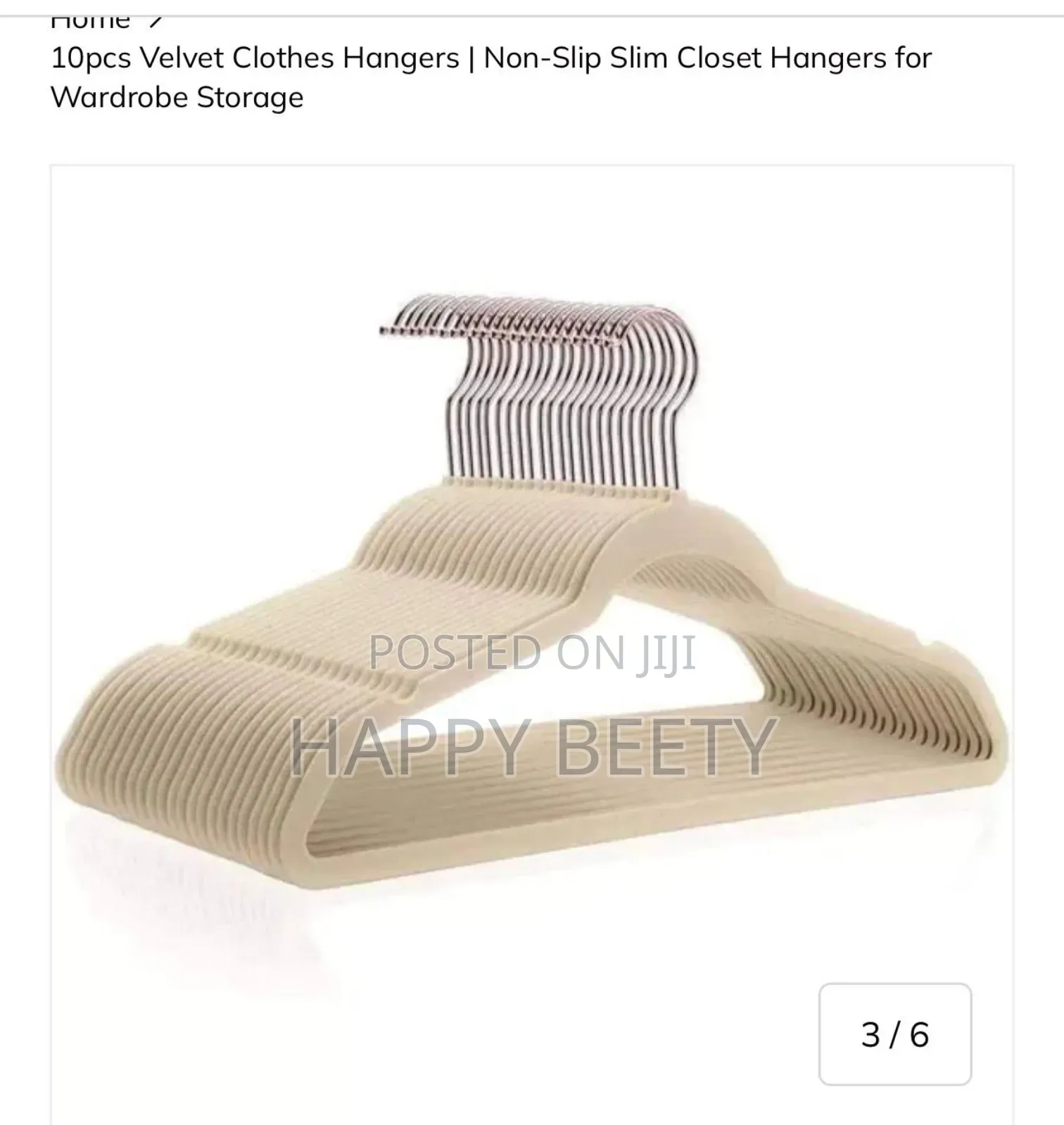 10pcs Velvet Clothes Hangers