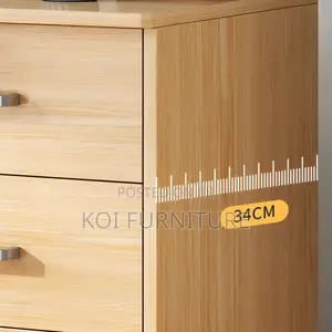 Office Pedestal : 3-Drawer Mobile Pedestal in Beech Finish