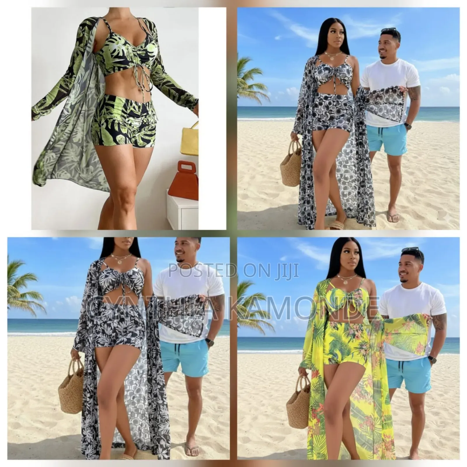 Vacation Moods Three Piece Shorts Set