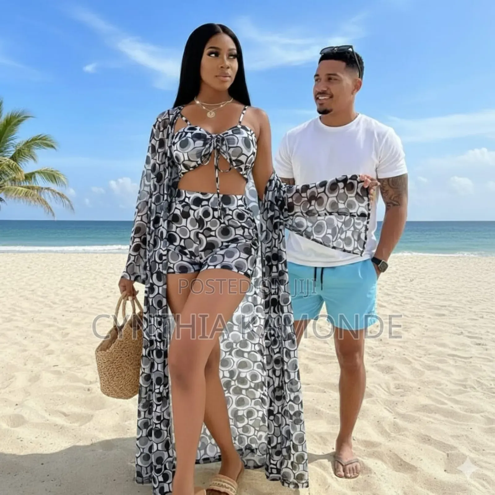 Vacation Moods Three Piece Shorts Set