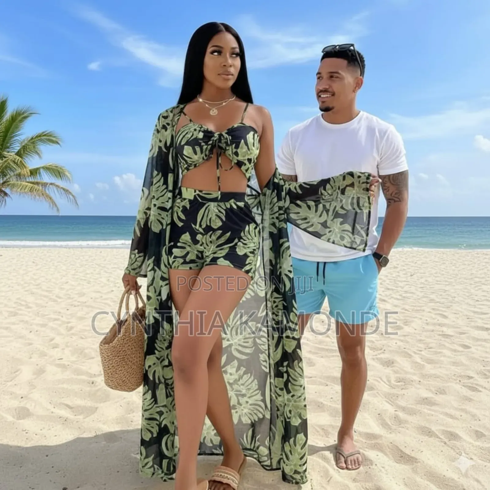 Vacation Moods Three Piece Shorts Set