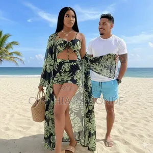 Vacation Moods Three Piece Shorts Set