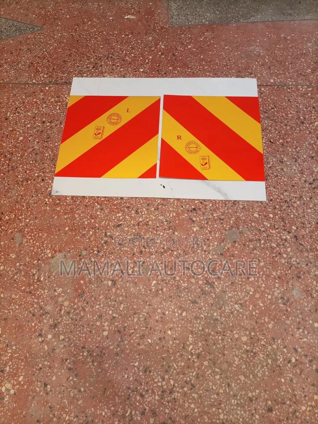 2 Pc Pick-Up Chevron Reflective Stickers - main view