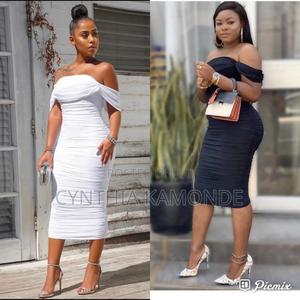Offshoulder Bodycon Mesh Dress - main view