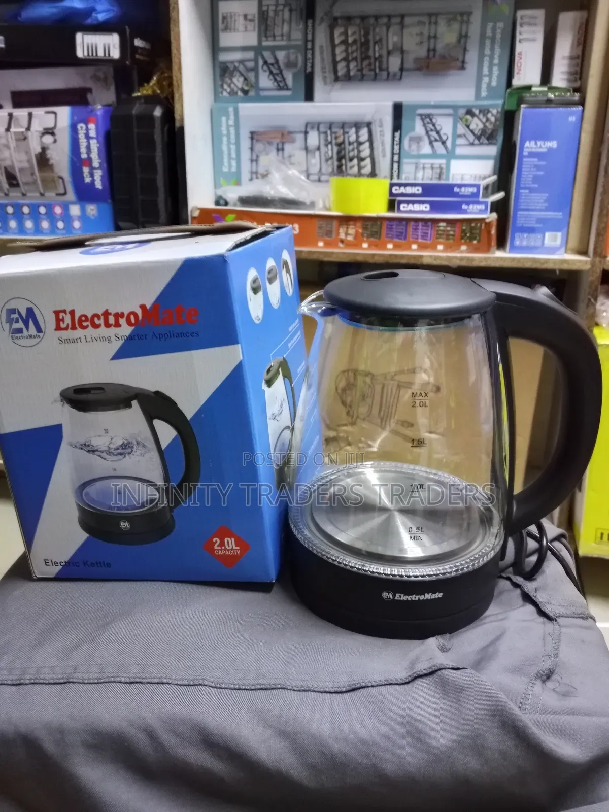 Cordless Glass Electric Kettle 2.Litre