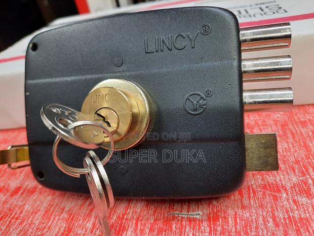 Lincy High-Security Main Gate Door Lock Cylinder - Durable Rim Lock. - main view