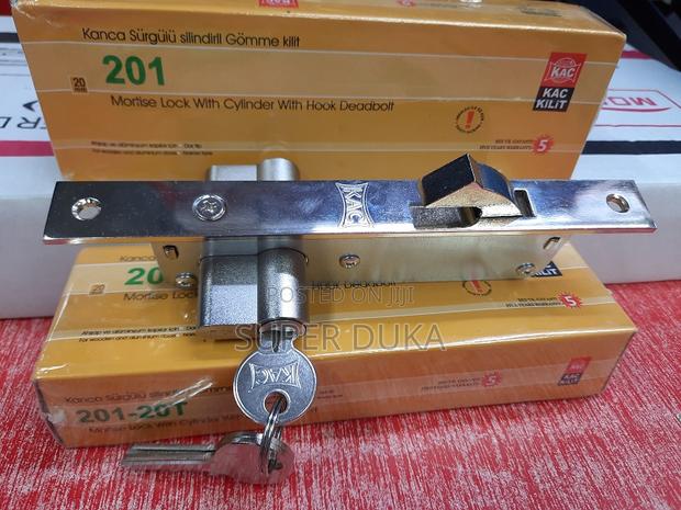 Kac 201 Mortise Hook Cylinder Lock Sliding /Aluminum Bottom Rail Doors