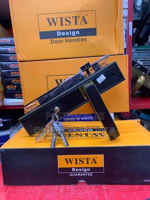 Wista Wood Metal/Steel Main Door Lock Rust-Free,Black Gold