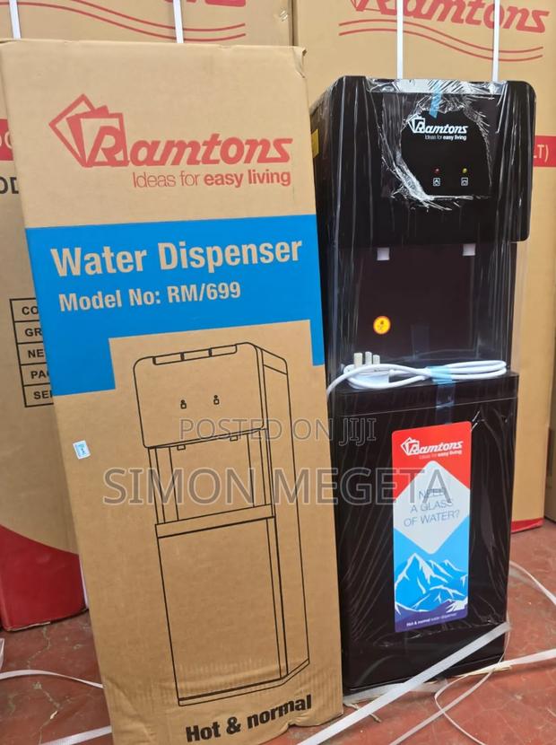 Black Ramtons Hot and Normal Standing Water Dispenser