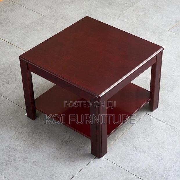 Office Stool : Square Mahogany Coffee Stool - thumbnail 2