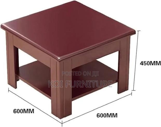 Office Stool : Square Mahogany Coffee Stool - thumbnail 6