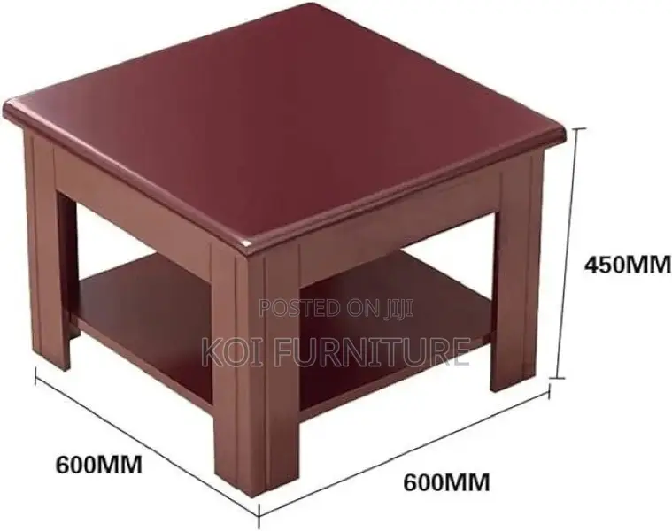 Office Stool : Square Mahogany Coffee Stool