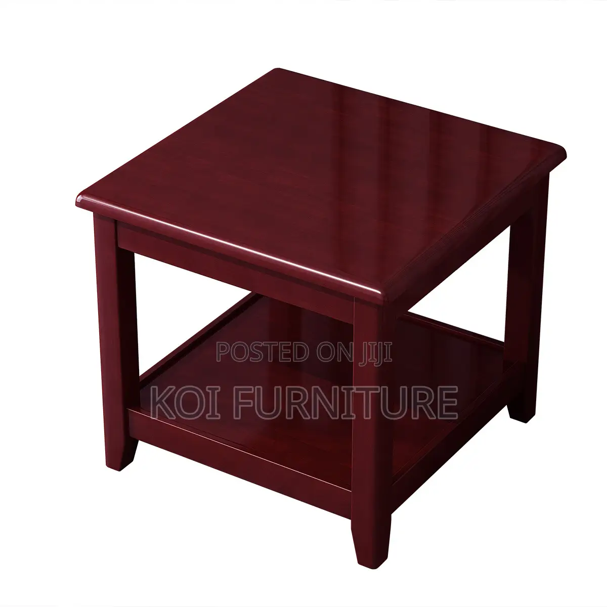 Office Stool : Square Mahogany Coffee Stool