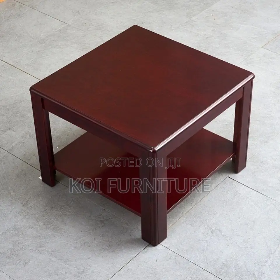 Office Stool : Square Mahogany Coffee Stool