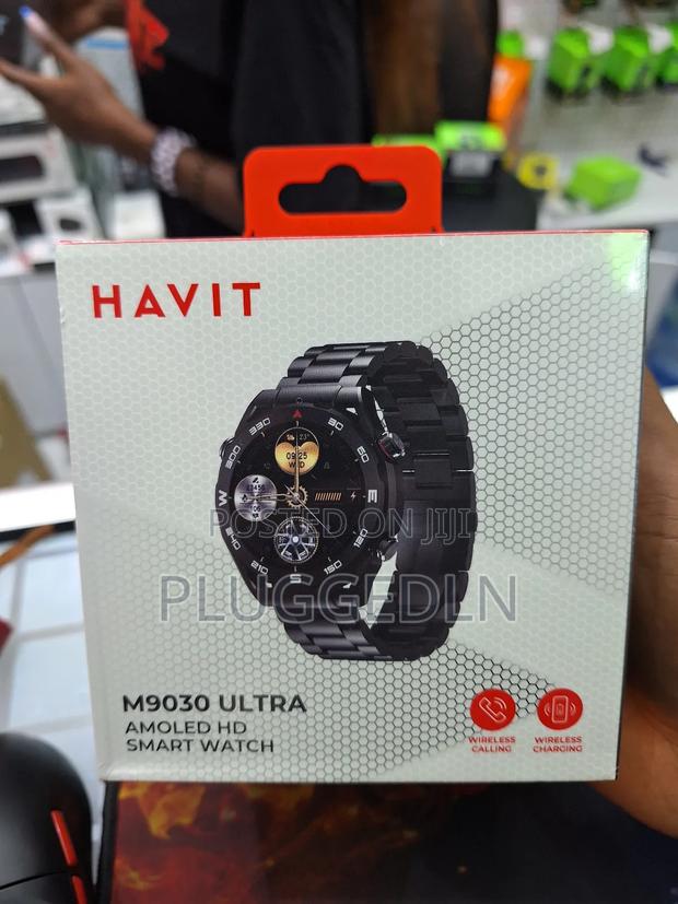 Havit M9030 Ultra *Metallic Amoled* Wireless Charging Smart Watch . - thumbnail 2