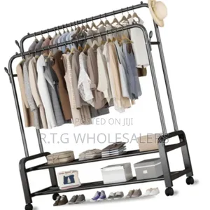 Double Pole Multipurpose Cloth Organizer – Sturdy Large