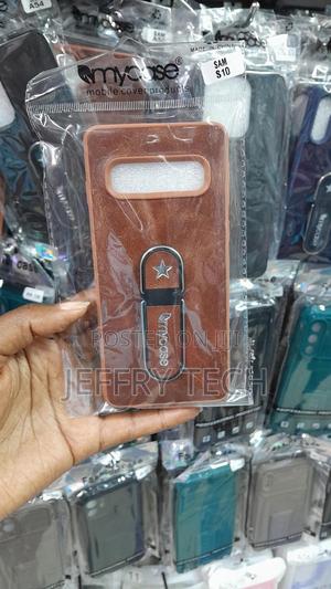 Zamil Soft Silicone Leather Strap Case for Samsung Galaxy S10 - thumbnail 2