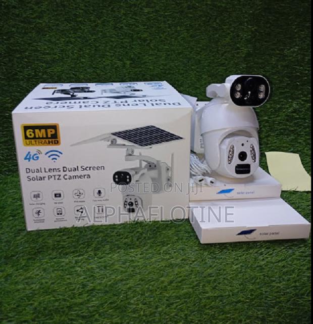 4g Lte Sim Card (Ubox)6mp Utrahd Double Lens /Double Solar PTZ Camera - main view