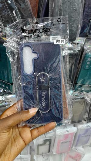 Ciope Silicone Plus Leather Case for Samsung Galaxy S23-Blue - thumbnail 2