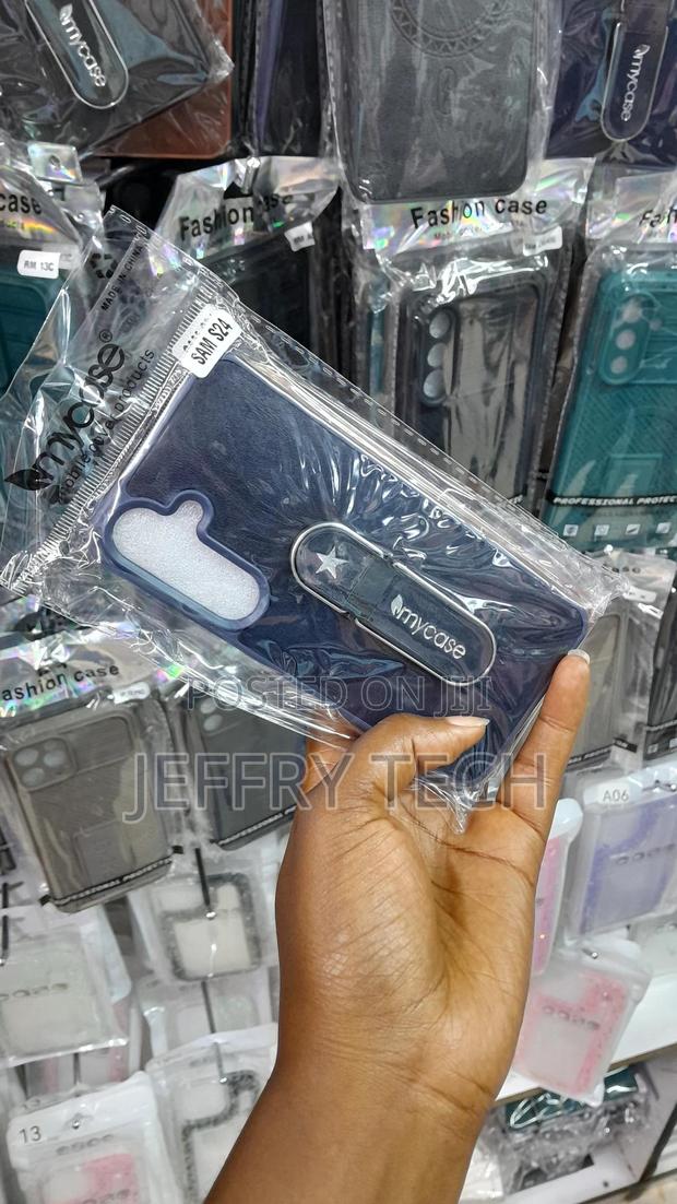 Ciope Silicone Plus Leather Case for Samsung Galaxy S23-Blue - thumbnail 3