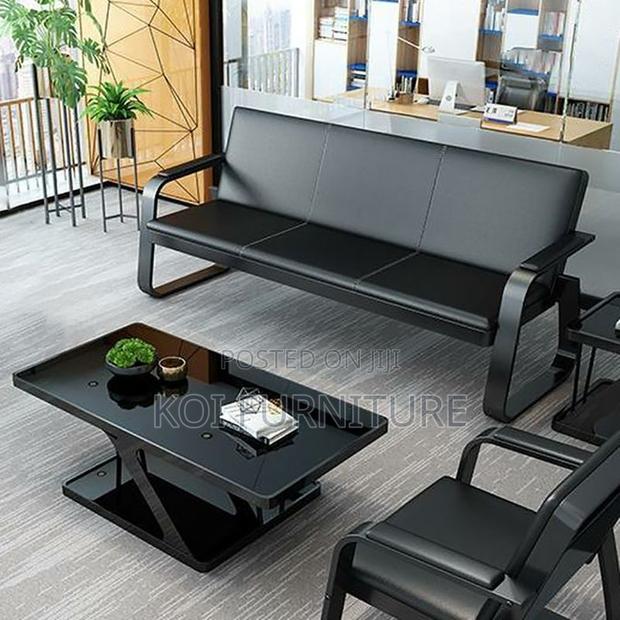 Office Sofa : Modern 5-Seater Reception Office Sofa Set - thumbnail 4