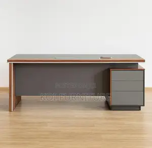 Office Desk : 1.8m Modern L-Shaped Executive Office Table