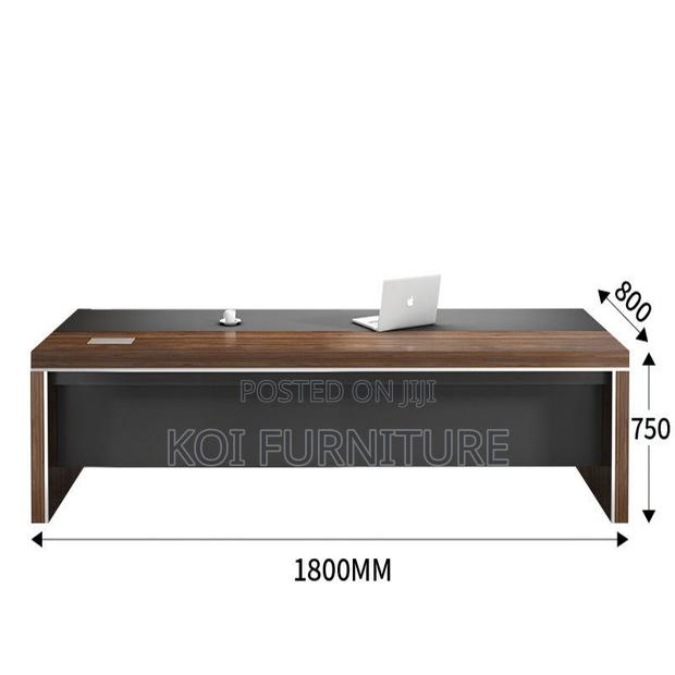 Office Desk : 1.8m Modern L-Shaped Executive Office Table - thumbnail 6