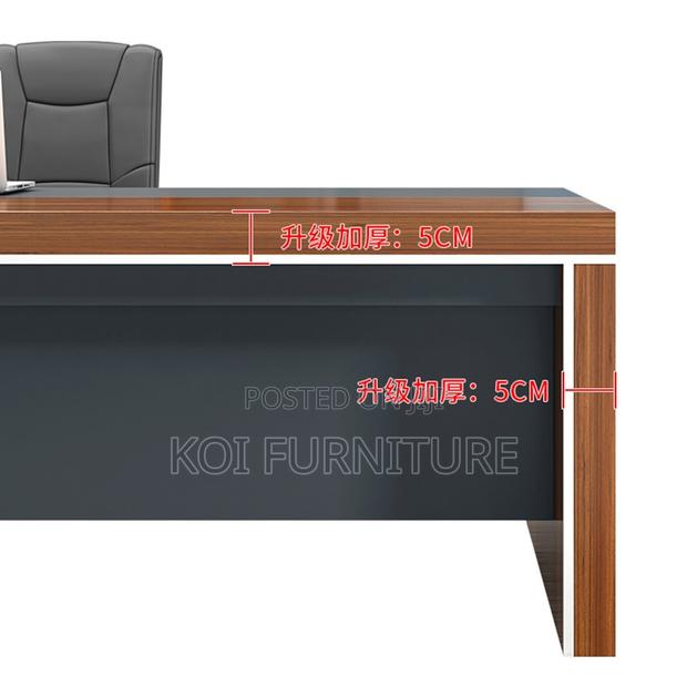 Office Desk : 1.8m Modern L-Shaped Executive Office Table - thumbnail 9