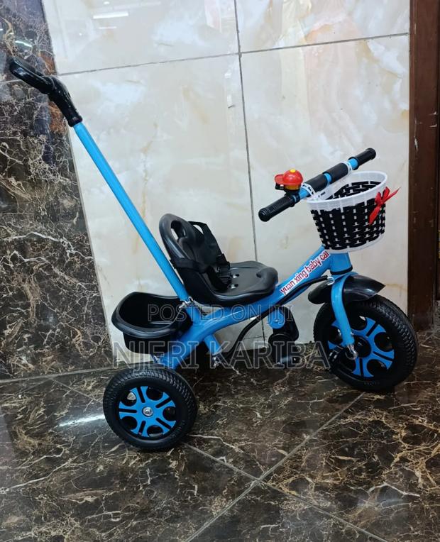 Kids Tri Cycles With a Push Handle - thumbnail 3