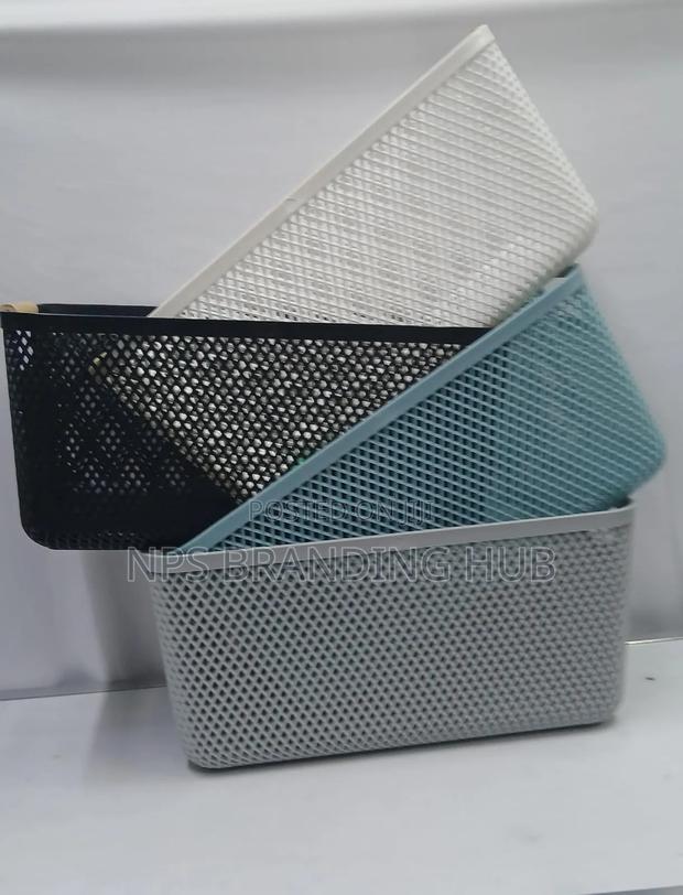 Large Plastic Storage Basket Size: *35*22.9*16.2cm Eh - thumbnail 2