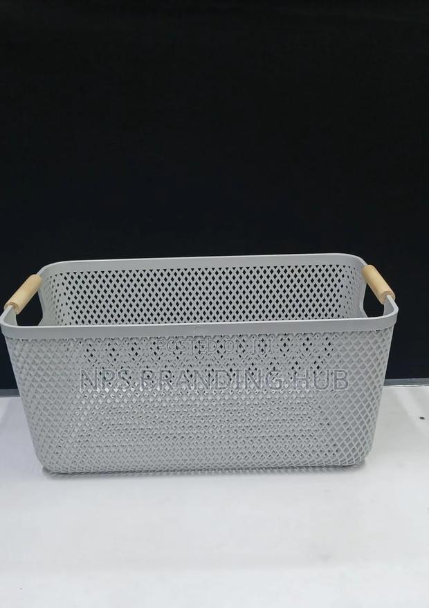 Large Plastic Storage Basket Size: *35*22.9*16.2cm Eh - thumbnail 7