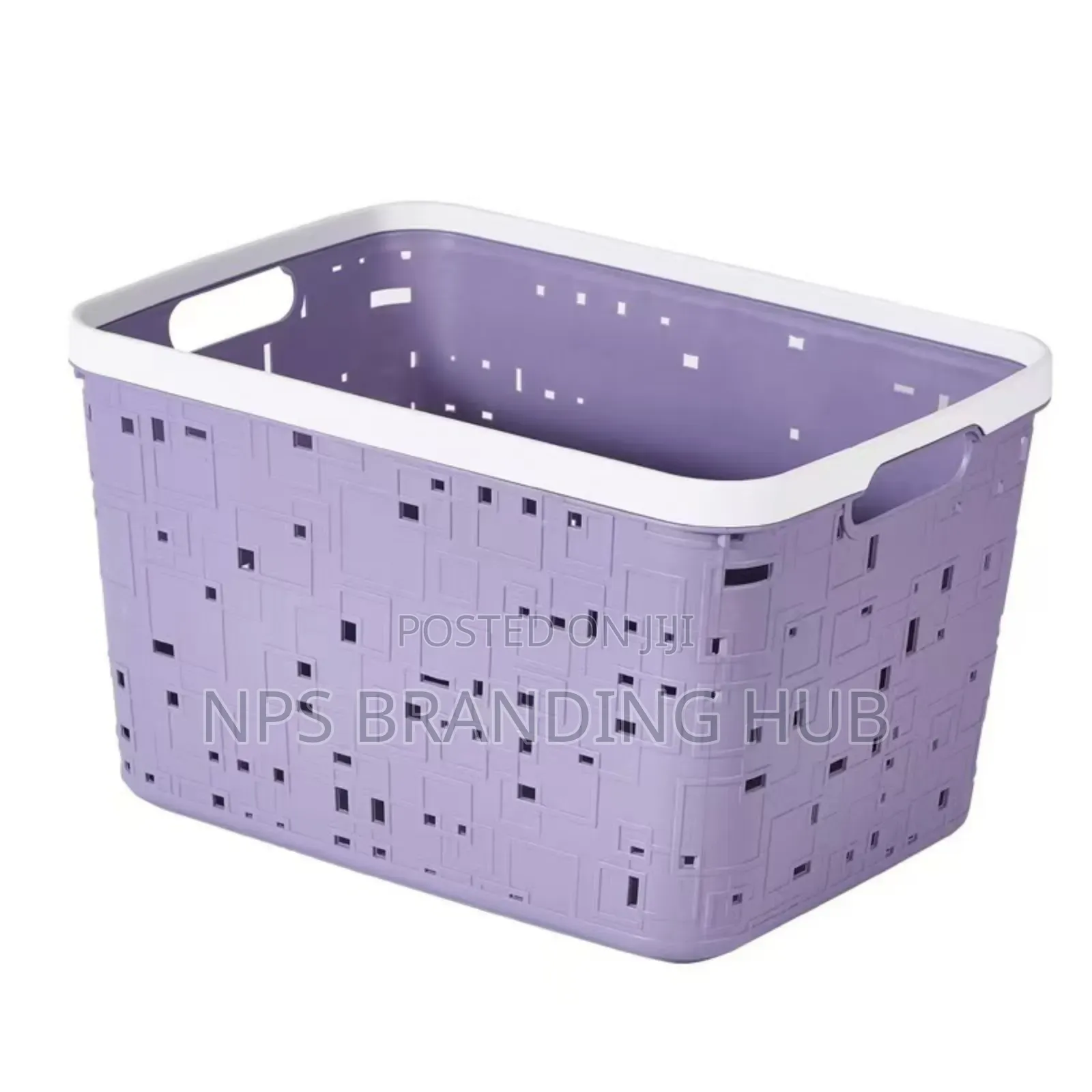 Large Binded Plastic Storage Bask Size: *31*21.5*17.5cm Eh