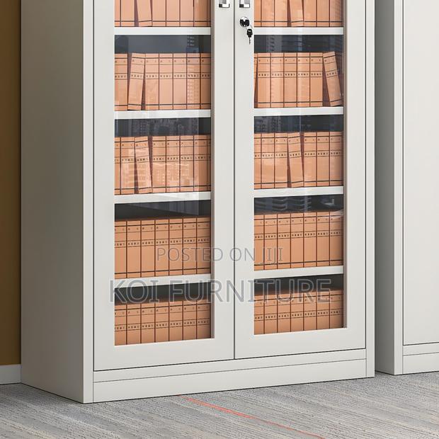 Office Cabinet : Steel Office Storage Cabinet With Doors, - thumbnail 2