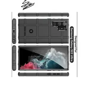 Samsung Galaxy S22 Ultra 5g Rugged Shield Back Case - Black
