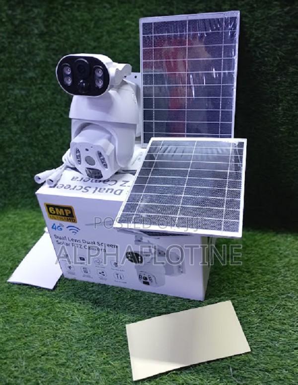 Complete Set Ubox 4g Solar Camera Dual Lens Dual Solar 6mp PTZ Camera - main view