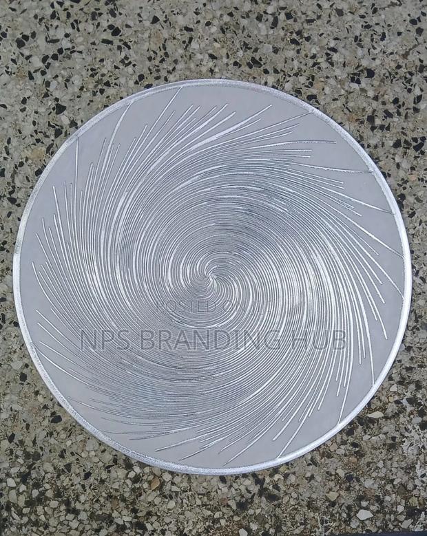6pcs PVC Non-Woven, Waterproof Table Mats Material: PVC Eh - thumbnail 5