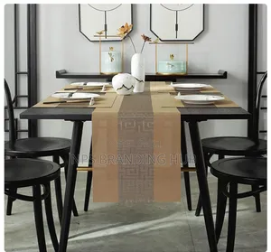 6pcs PVC Table Mats Plus One Table Runner(30*180cm) Eh