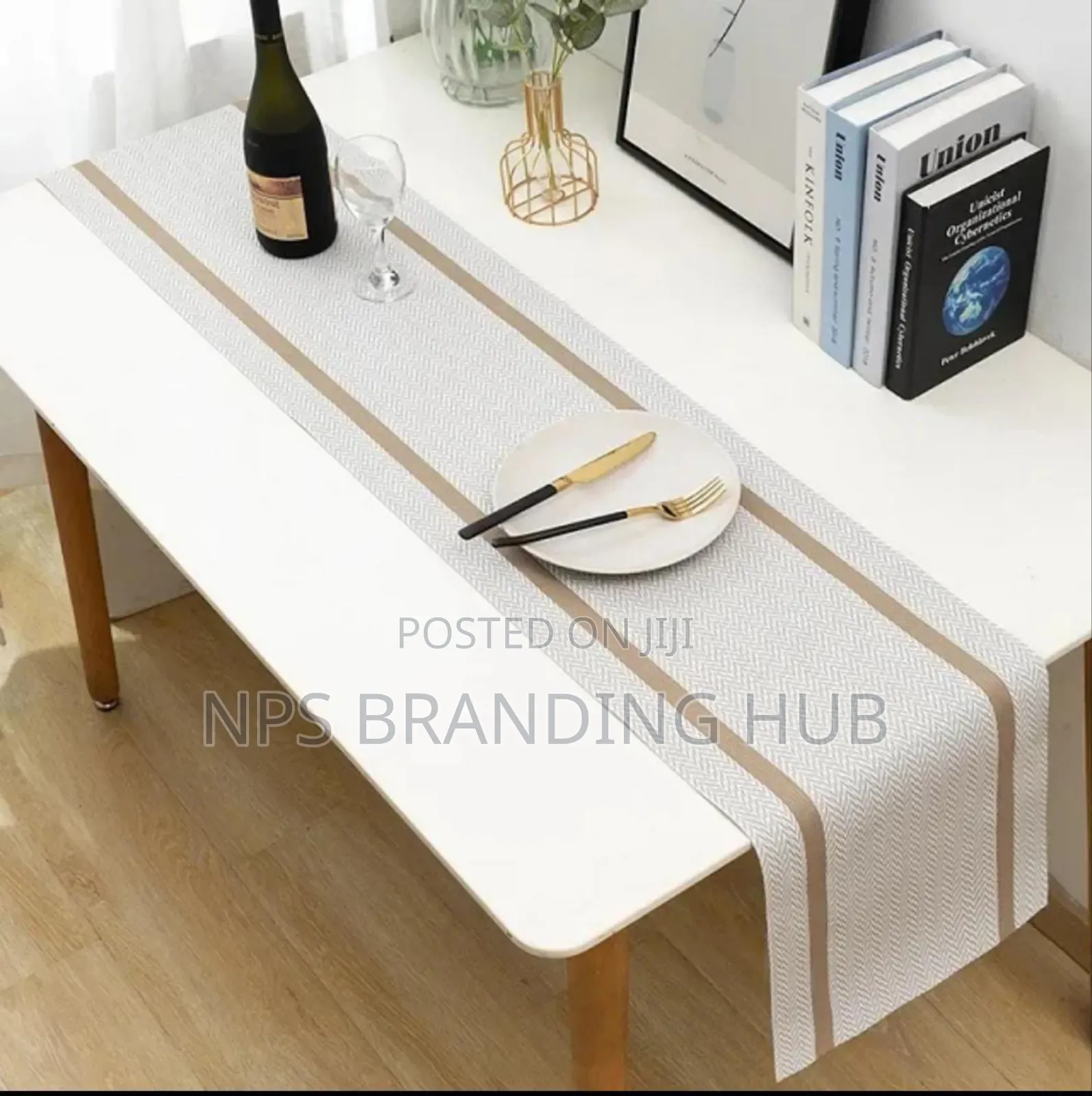 6pcs PVC Table Mats Plus One Table Runner(30*180cm) Eh