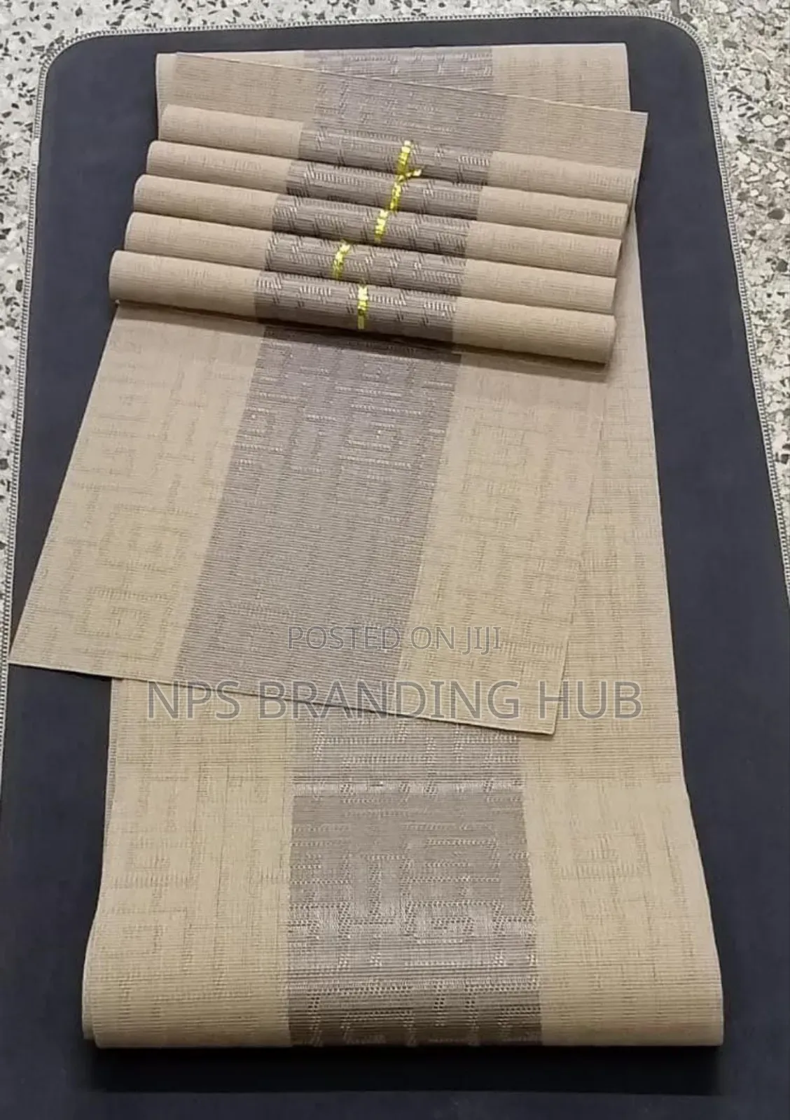 6pcs PVC Table Mats Plus One Table Runner(30*180cm) Eh
