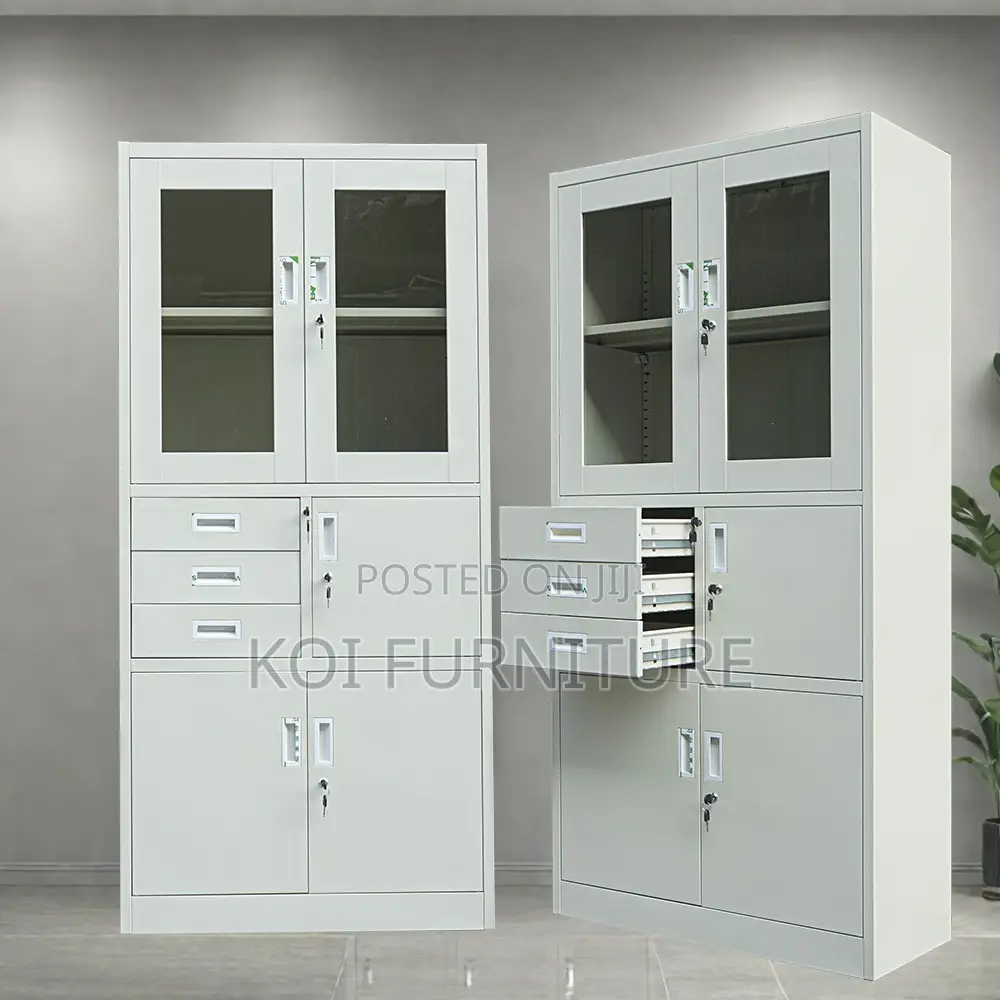 Office Cabinet; Steel Document Cabinet With Drawers and Safe