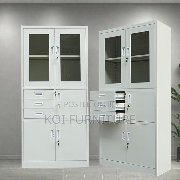 Office Cabinet; Steel Document Cabinet With Drawers and Safe