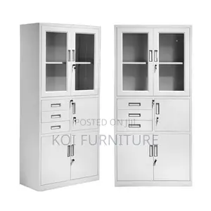 Office Cabinet; Steel Document Cabinet With Drawers and Safe