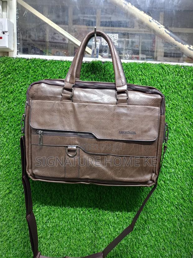 Leather Briefcase/Messenger Bag/Shoulder Bag - thumbnail 3