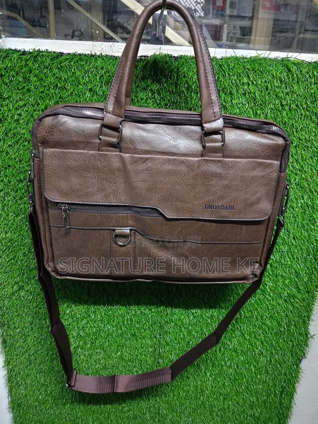 Leather Briefcase/Messenger Bag/Shoulder Bag - thumbnail 4