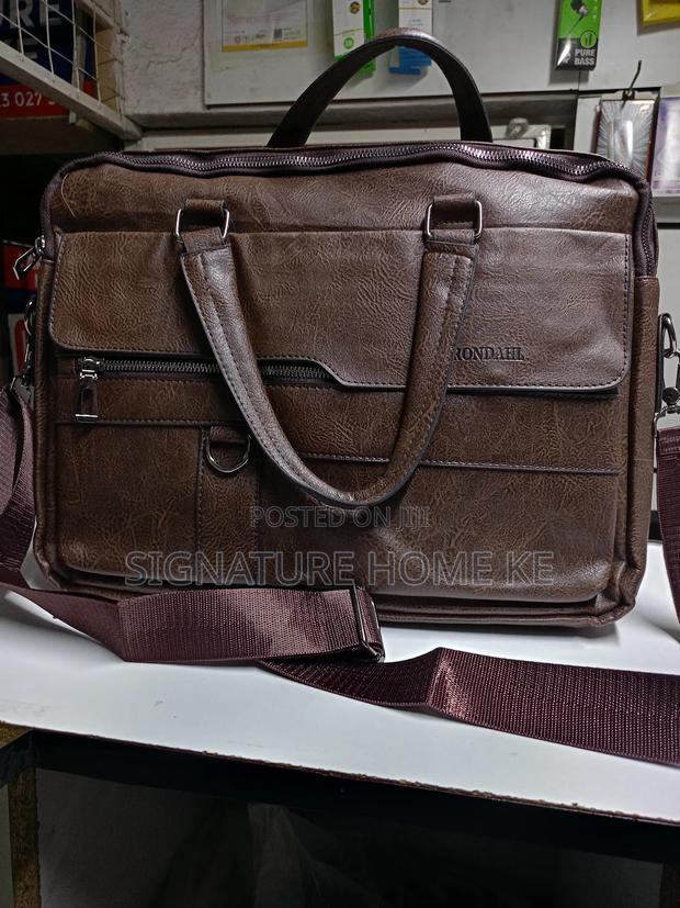 Leather Briefcase/Messenger Bag/Shoulder Bag - thumbnail 5