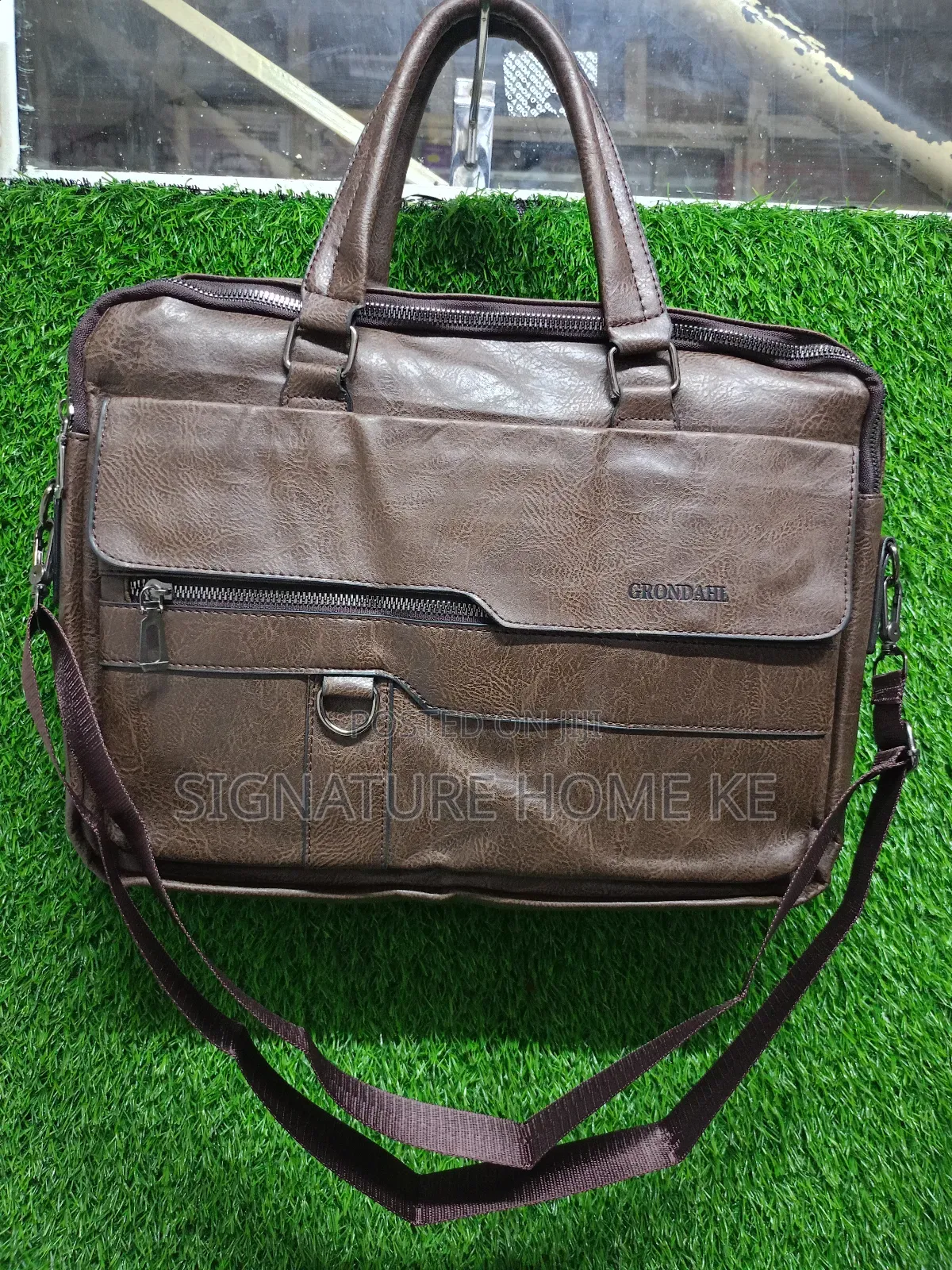 Leather Briefcase/Messenger Bag/Shoulder Bag